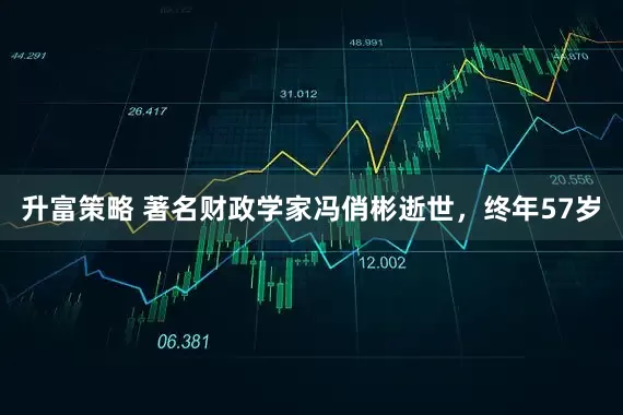 升富策略 著名财政学家冯俏彬逝世，终年57岁