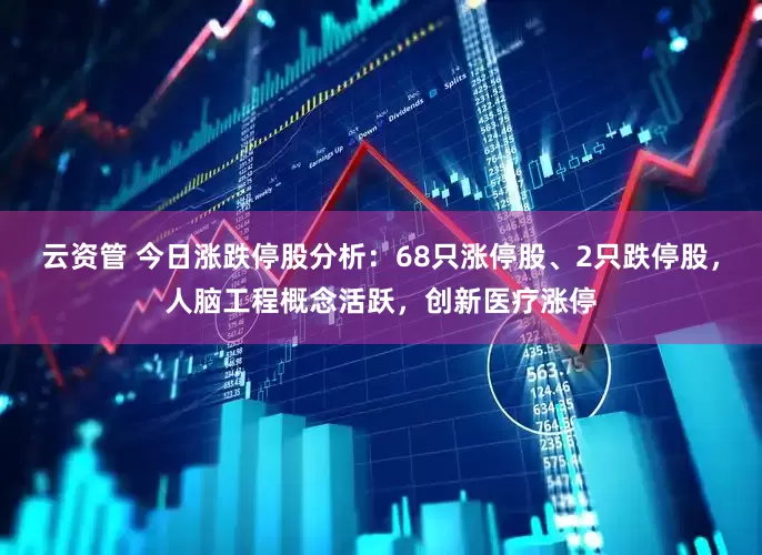 云资管 今日涨跌停股分析：68只涨停股、2只跌停股，人脑工程概念活跃，创新医疗涨停